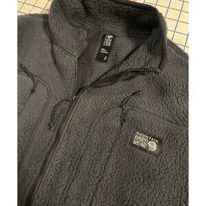 Mountain Hardwear 1/2 Zip Sherpa Fleece Grey Pullover Jacket SMALL Outdoor Warm